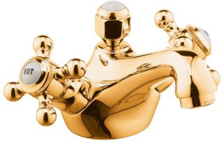 Смеситель для раковины Kludi 1926 позолоченный 510124520